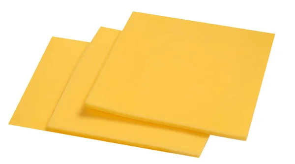 切碎的奶酪孤立在白色背景 顶部视图 切碎的奶酪封口 — 图库照片