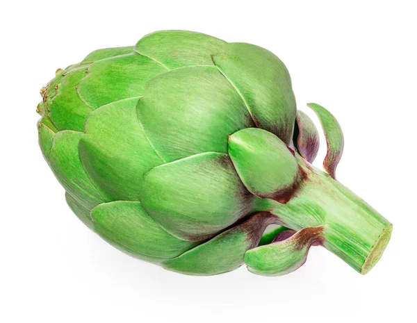 Fresh Artichoke Isolated White Background Raw Artichok Closeup — Stock Photo, Image