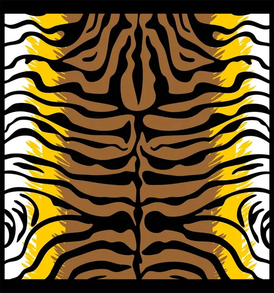 Μοτίβο Τίγρης Μαύρο Φόντο — Διανυσματικό Αρχείο