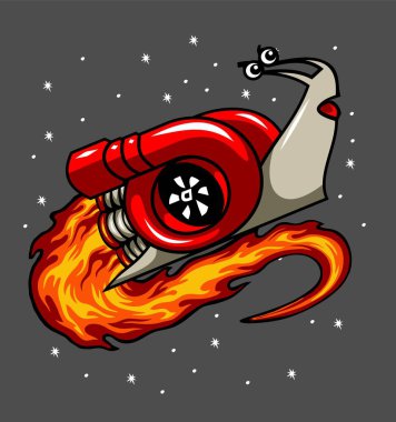 a snail that flies into the sky