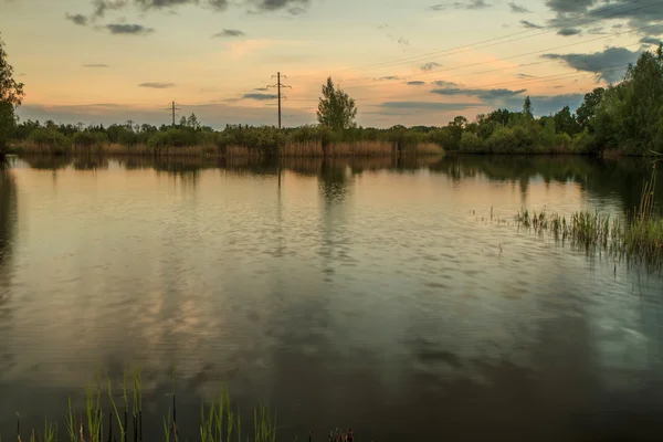 Lake at sundown — Stock Photo, Image