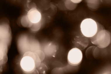 Bulanık ışıklar kahverengi arkaplan