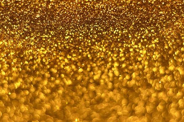 Brilho Brilhante Dourado Fundo Bokeh Natal Abstrato Textura Desfocada Luzes — Fotografia de Stock