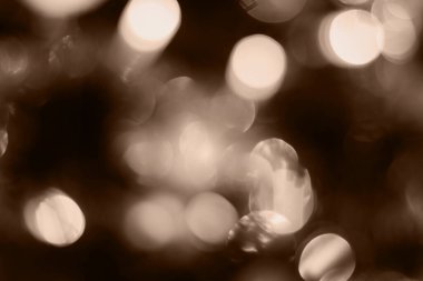 Bulanık ışıklar kahverengi arkaplan