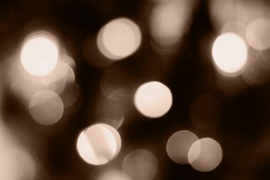 Bulanık ışıklar kahverengi arkaplan