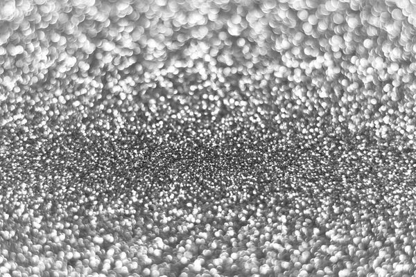 Silver Sparkling Glitter bokeh fundo — Fotografia de Stock