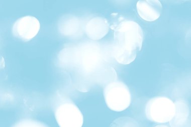 Bulanık ışıklar mavi arka plan. Yumuşak ışık ile soyut bokeh. Moda rengi