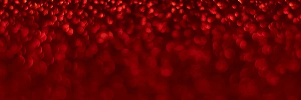 Rosso Scintillante Scintillio Bokeh Sfondo Texture Natale Luci Natalizie Intestazione — Foto Stock
