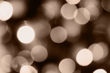 Bulanık ışıklar kahverengi arkaplan