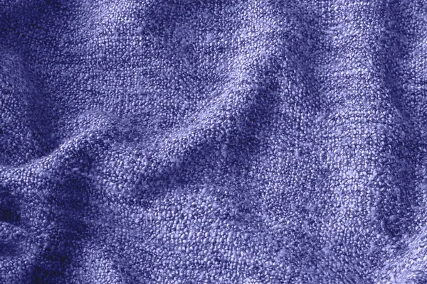 Trendy Sehr Peri Farbkonzept Des Jahres 2022 Violettblau Lavendel Gestrickt — Stockfoto
