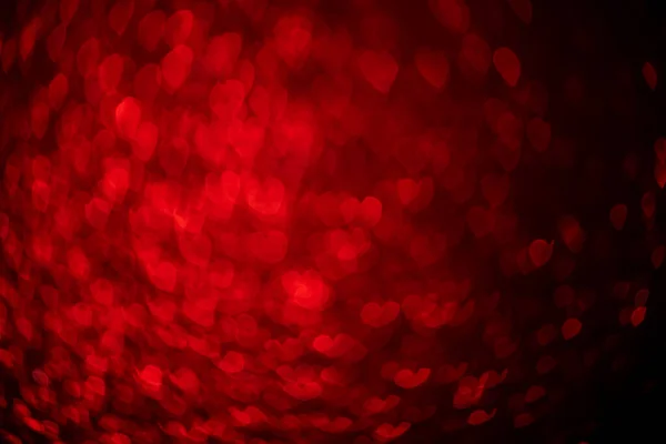 Coeurs rouges fond bokeh — Photo