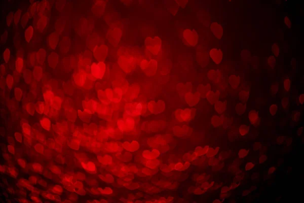 Red hearts bokeh background — Stock Photo, Image
