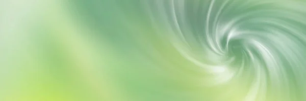 Summer Green Spiral Vortex Soft Blurred Abstract Gradient Background Banner — Foto Stock