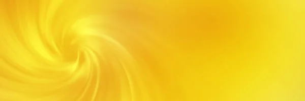 Heldere Gele Spiraal Vortex Zachte Wazig Abstracte Gradiënt Achtergrond Banner — Stockfoto