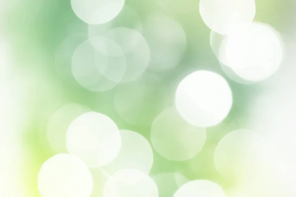 Summer Green Sparkling Glitter Bokeh Background Abstract Defocused Lights Texture — ストック写真