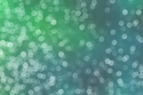 Zomer Groen Blauw Sprankelende Glitter Bokeh Achtergrond Abstracte Gedefocuste Lichten — Stockfoto
