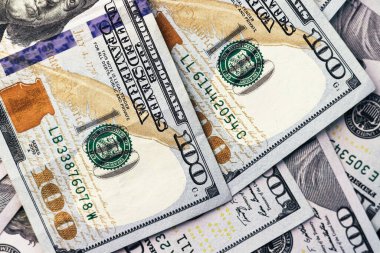 American paper dollar bills background