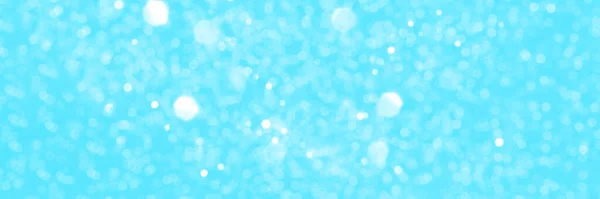 Brilhante Azul Brilhante Brilho Bokeh Fundo Textura Banner Cabeçalho Abstrato — Fotografia de Stock