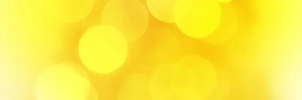 Ljusgul Glitter Bokeh Bakgrund Banner Konsistens Abstrakt Avfokuserad Ljushuvud Bredbildstapeter — Stockfoto