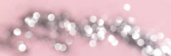 Искрящийся Серебристый Блеск Розовом Фоне Текстуры Баннера Абстрактные Праздничные Размытые — стоковое фото