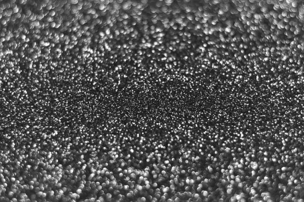Gray Silver Sparkling Glitter Bokeh Background Christmas Abstract Defocused Texture — Fotografia de Stock