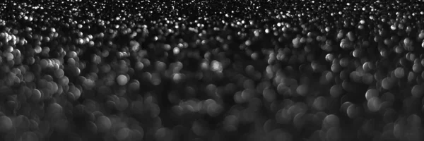 Gray Black Sparkling Glitter Bokeh Background Christmas Abstract Defocused Texture — Fotografia de Stock