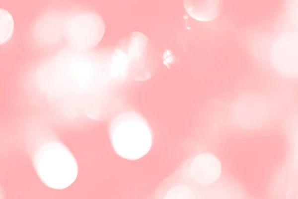 Luzes Borradas Fundo Rosa Bokeh Abstrato Com Luz Suave — Fotografia de Stock