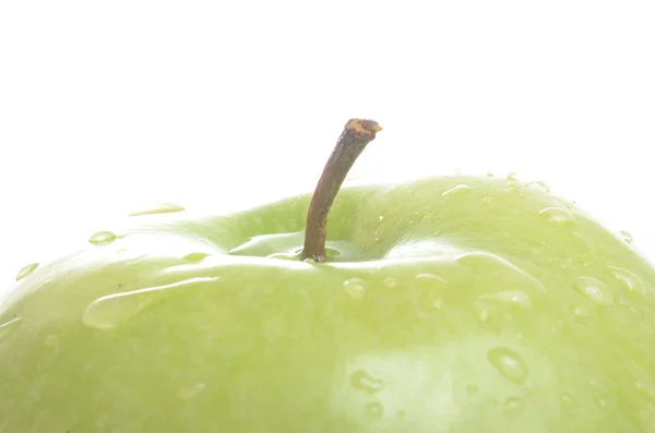 Свіже здорове зелене яблуко — стокове фото