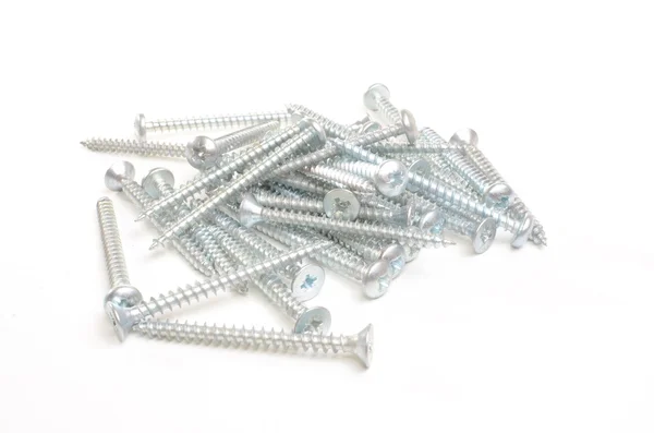 Bunch of metal screws — Stock Photo, Image
