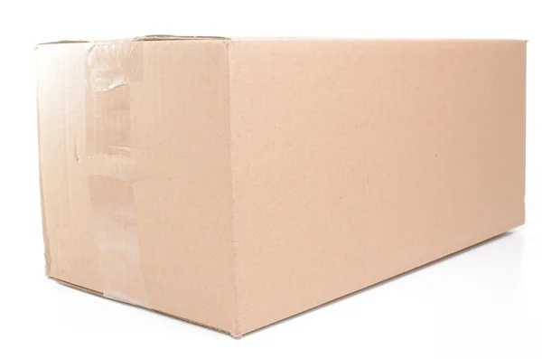 Cardboard box isolated — Stock Photo, Image