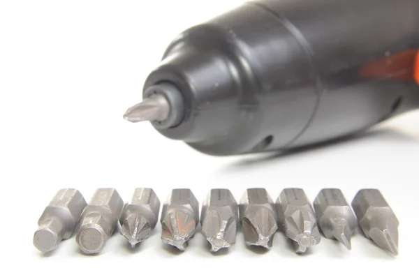 Electric screwdriver drill — Stock Photo, Image