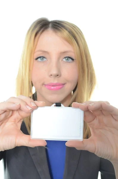 Beyaz tenli genç iş kadını