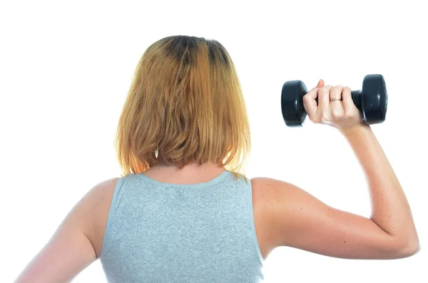 Junge Frau macht Sport — Stockfoto