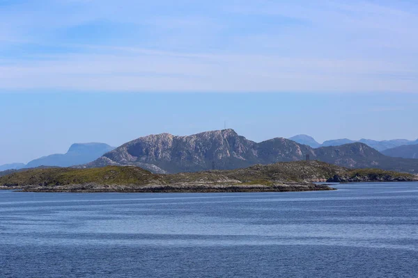 Veduta Del Fiordo Edoeyfjorden Nella Parte Centrale Della Norvegia Comune — Foto Stock