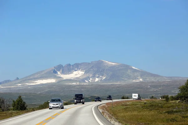 Άποψη Της Dovre National Patk Και Βουνό Snoehetta — Φωτογραφία Αρχείου