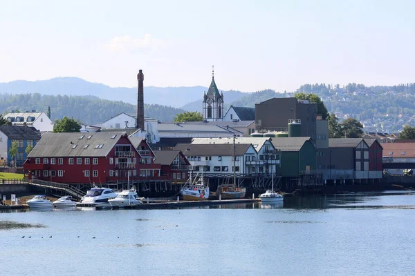 Levanger Norveç 2021 Deniz Piyadesi Trondelag Bulunan Küçük Norveç Kasabasında — Stok fotoğraf