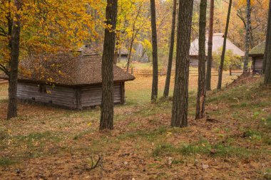Riga Letonya 10 / 13 / 2021 Sonbaharı Rigas Etnoğrafya Müzesinde