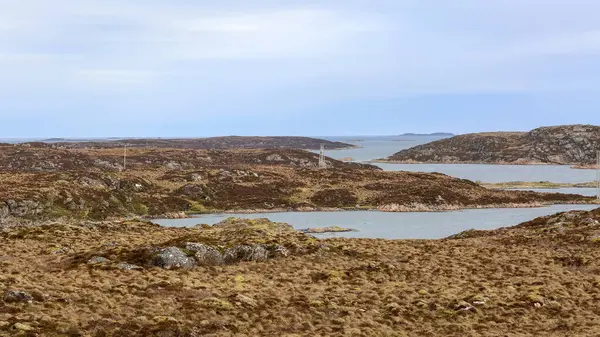 Paisagem Nórdica Ilha Norueguesa Froeya Localizada Parte Central Noruega — Fotografia de Stock