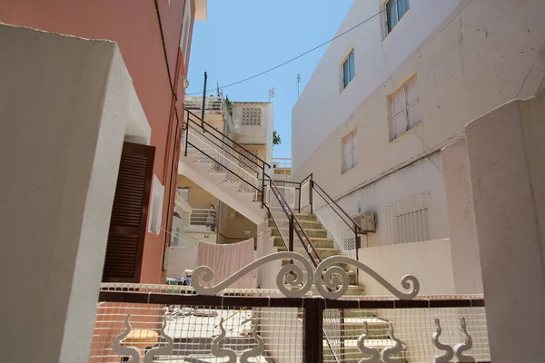 Yunanistan 'ın Rodos kentindeki eski kentte mimarlık 