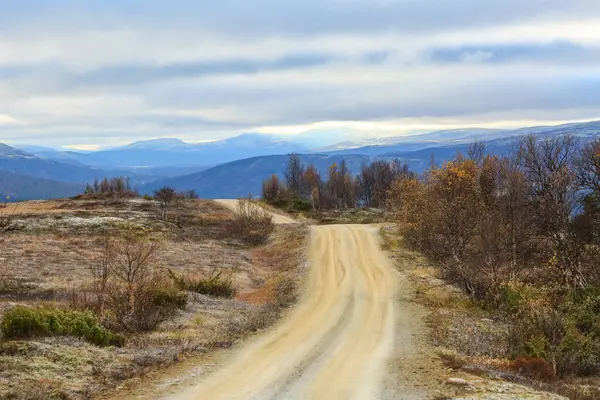 Fall in the Forollhogna National park, first frost in the mountains, the area for tourism and grouse hunting