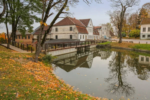 River Aleksupite Town Kuldiga Latvia October — Fotografia de Stock