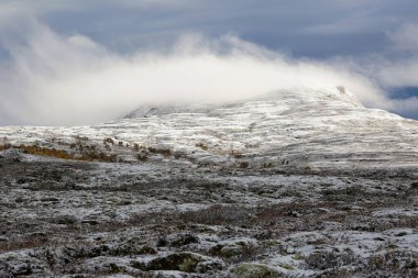 First snowfall in September in the Forollhogna National Park