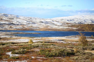 First snowfall in September in the Forollhogna National Park