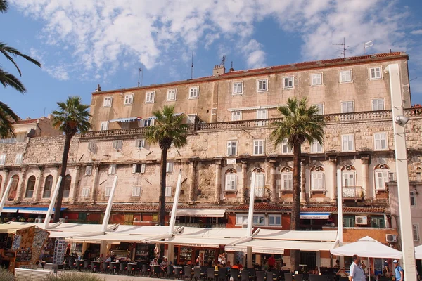 Split, quay, catedral — Fotografia de Stock