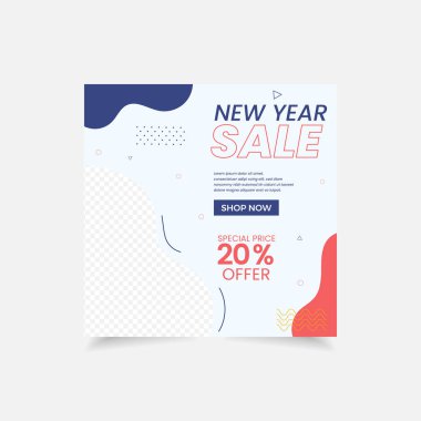 Yıl sonu tanıtım afişi sosyal medya şablonu poster broşürüne yeni ürün özel indirimi en iyi tanıtım satışı ve daha fazlası gerek..