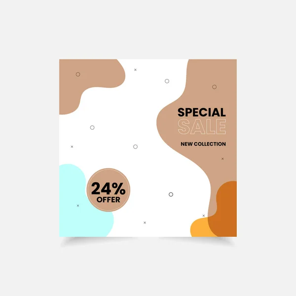 Specialerbjudande Super Försäljning Banner Nya Ankomst Sociala Medier Mall Affisch — Stock vektor