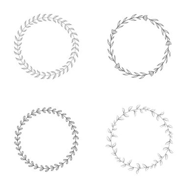 Çiçek çelenk süsü tasarım düğün davetiyesi ve daha fazlası.