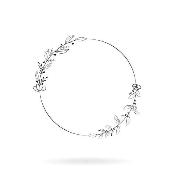 Çiçeksel çerçeve botanik vektör düğün davetiyesi ve daha fazlası