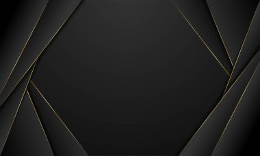 şekil çizgisi altın rengi soyut arkaplan siyah duvar kağıdı