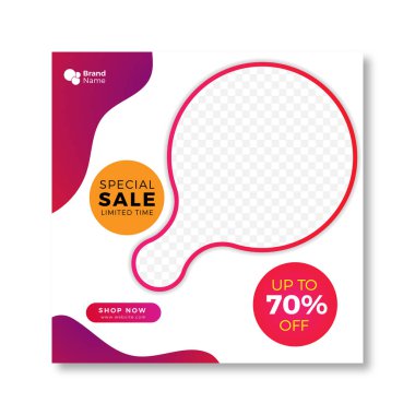 İniş sayfası broşürü broşür broşürü ve daha fazlası için en iyi reklam sosyal medya şablonu satışı